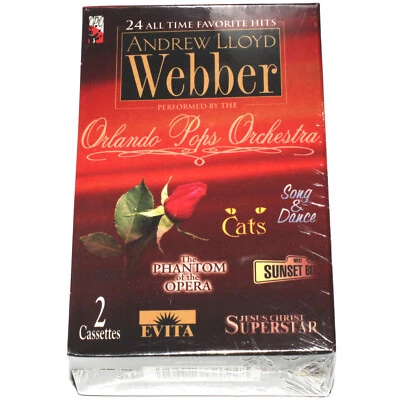 Andrew Lloyd Webber - 24 All Time Favorite Hits (Two Cassette Tapes 1997) SEALED - Image 1 of 4