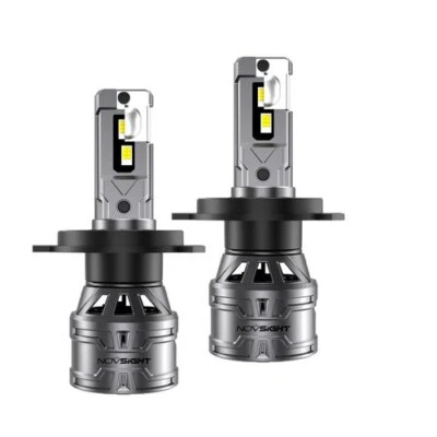 NOVSIGHT H4 LED Headlight Conversion Bulbs Kit Hi/Low Beam 13000LM Super White 2 - Image 1 of 4