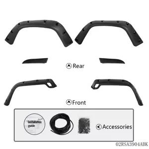 6pcs Pocket Fender Flares Fit For 1997-2006 Jeep Wrangler TJ/Unlimited LJ 2DR - Picture 1 of 12