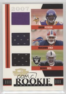 2007 Donruss Threads /500 Adrian Peterson Marshawn Lynch Michael Bush Rookie RC