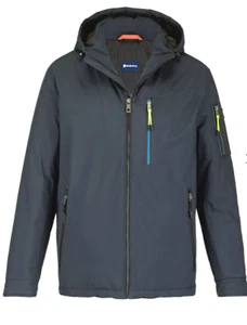 Herren Jacke Protex-Technologie blau Kapuze warm wasserabweisend Gr 56 NEU HA91 - Bild 1 von 4