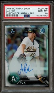 BB - 2016 Bowman Chrome - Refractor - #CDAAP - A.J. Puk - PSA 10 - Picture 1 of 2
