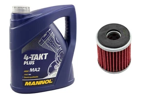 Motoröl Ölfilter HF141 Set 10W40 4 Liter für Beta RR Yamaha MT WR XG YZ YZFR - Bild 1 von 4