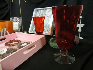 Dekoration, Vasen, Glas, Leuchter, Blechwanne, Uhr, Original, VK 150€ - Bild 1 von 11