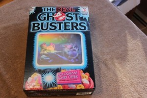 1986 Ralston The Real Ghostbusters FULL, unopened cereal box with hologram front