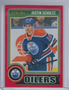 14/15 OPC Edmonton Oilers Justin Schultz Red Redemption card #338 - Bild 1 von 2