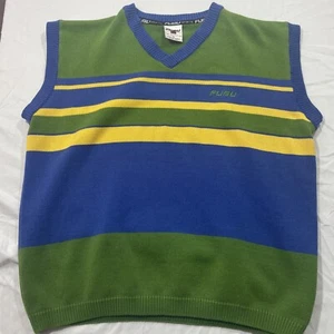 Fubu Collection Vintage Sweater Vest Men’s XL 90’s Y2K Acrylic - Picture 1 of 9
