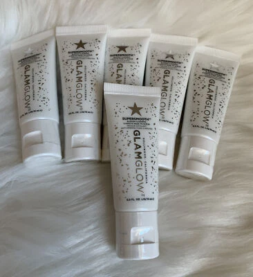6 x Glamglow Supersmooth Blemish Clearing 5 Minute Mask Scrub 0.5oz Each SEALED - Image 1 of 2