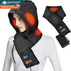 Electric Heated Scarf with Hood Rechargeable Cordless Neck Heating Pad Wrap