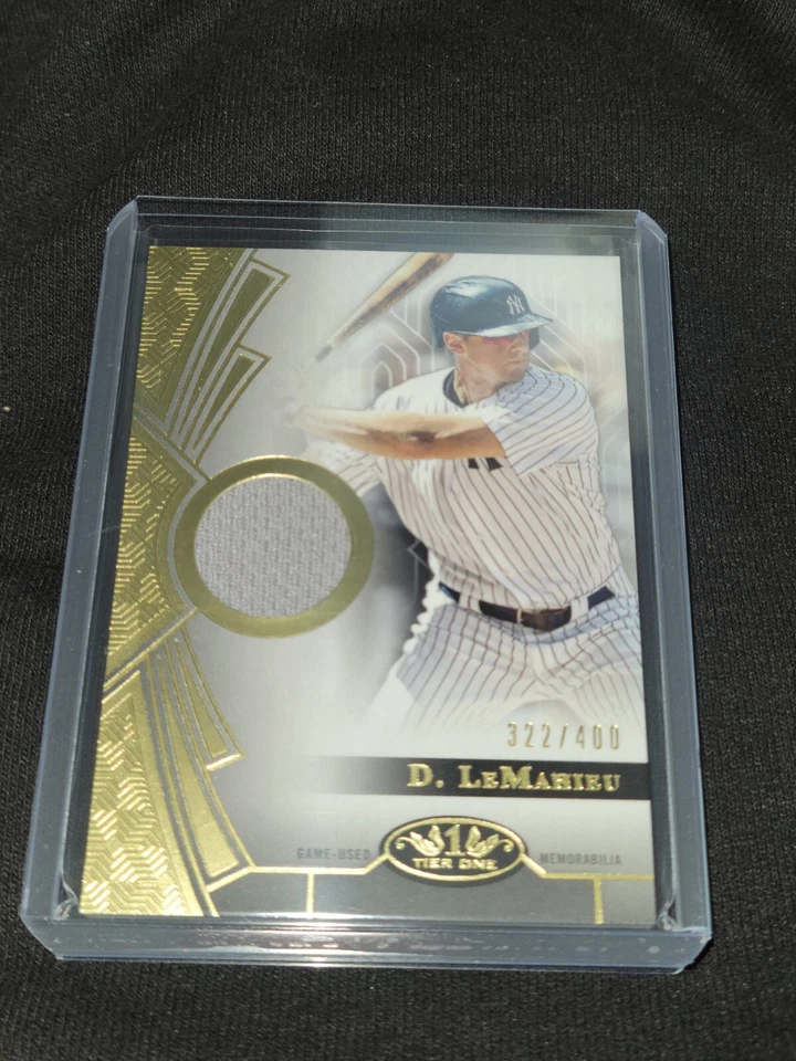 2023 Topps Tier One DJ LeMahieu Relic Game Used Jersey /400 Memorabilia  - Image 1 of 2