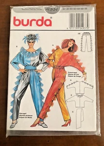 Cartamodello Uccello di fuoco Burda donna costume Carnevale 4937 vintage - Foto 1 di 2