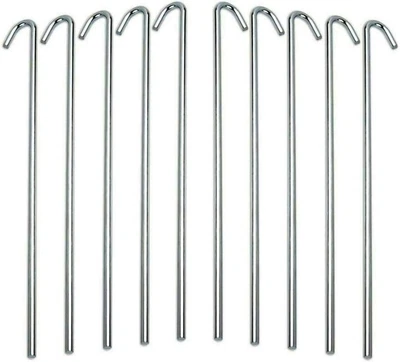 BERGEN 20 x Zeltheringe aus verzinktem Stahl Camping Schwerlast Bodenpfähle Outdoor Events