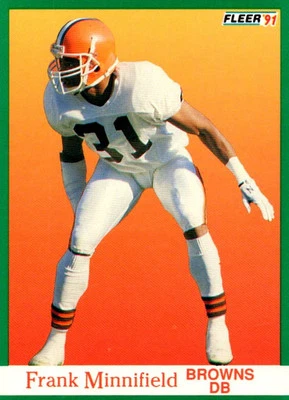 1991 Fleer Frank Minnifield Cleveland Browns #40 - Image 1 of 2