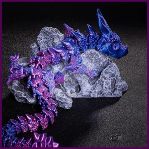 giunto drago mobile 3d articolato perfetto radiante stampato cristallo fidget - Foto 1 di 33