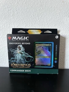 Magic The Gathering Lord of The Rings LOTR Elven Council Commander Deck- Sealed - Picture 1 of 6