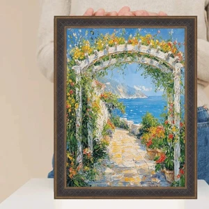 Gothic Vintage Antique Gold Espresso Picture Frame 20x28 frame - Picture 1 of 8