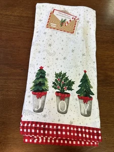 Weihnachten Geschirrtücher Engel und Weihnachtsbaum Menge 3 - 18” x 28” NEU - Bild 1 von 4