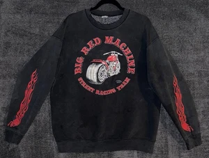 Vintage HELLS ANGELS SFV Pullover Sweater XL Big Red Machine Support 81 Rare - Bild 1 von 7