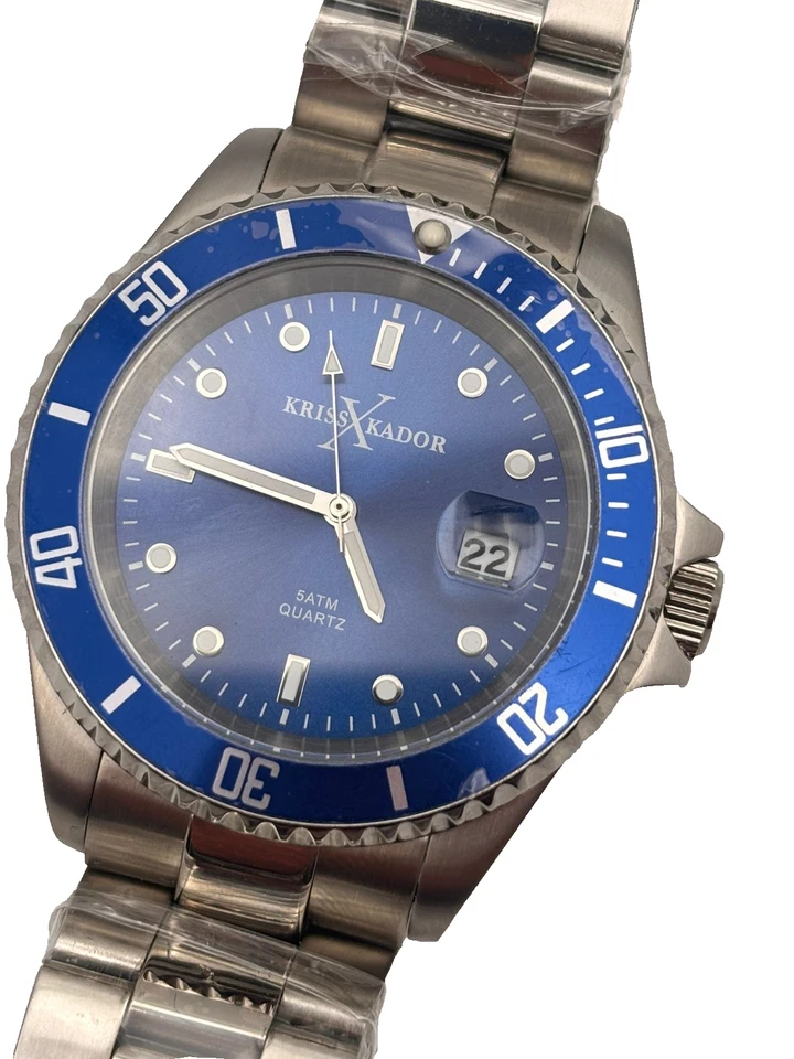 STUPENDO OROLOGIO KRISS KADOR  UOMO MARINER DIVER  CORONA A VITE - Immagine 1 di 4