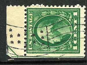 SON FLAG & STARS Fancy Cancel 1 Cent Washington US 92B56 - Picture 1 of 2