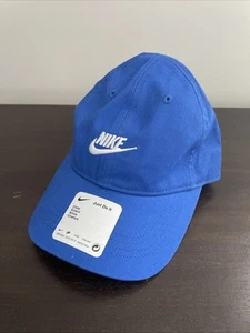 NEW Nike Blue Adjustable Hat Child Infant Boys Girls Swoosh Logo - Picture 1 of 7