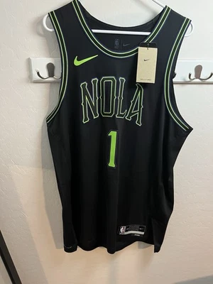 Nike authentic NOLA Basketball Jersey Black/Green Williamson - Image 1 of 3
