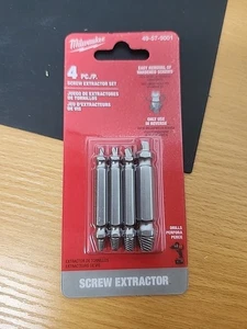 Milwaukee 49-57-9001 M2 Set di estrattori di viti in acciaio 4 pezzi - Foto 1 di 4