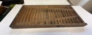 Letterpress  - Old Printer's Tray 15 x 7-1/4 x 7/8 inches - Picture 1 of 2