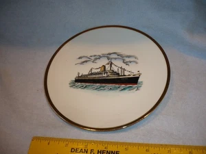 SS bremen steamship souvenir plate free shipping - Picture 1 of 4
