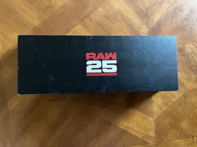 WWE RAW 25 YEARS ANNIVERSARY Mini Belt and Collector ticker - Image 1 of 2