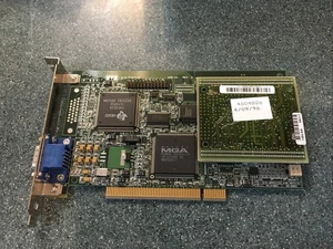 Vintage MATROX 576-04 REV. A PCI VIDEO CARD with 578-00 REV. B MEMORY M0DULE - Picture 1 of 10