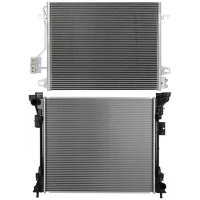 Aluminum Radiator & AC Condenser Cooling Kit For 2008-2019 Dodge Grand Caravan - Image 1 of 4