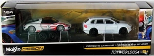 Maisto Elite Transport Porsche Cayenne & Porsche 918 Spyder - Picture 1 of 1