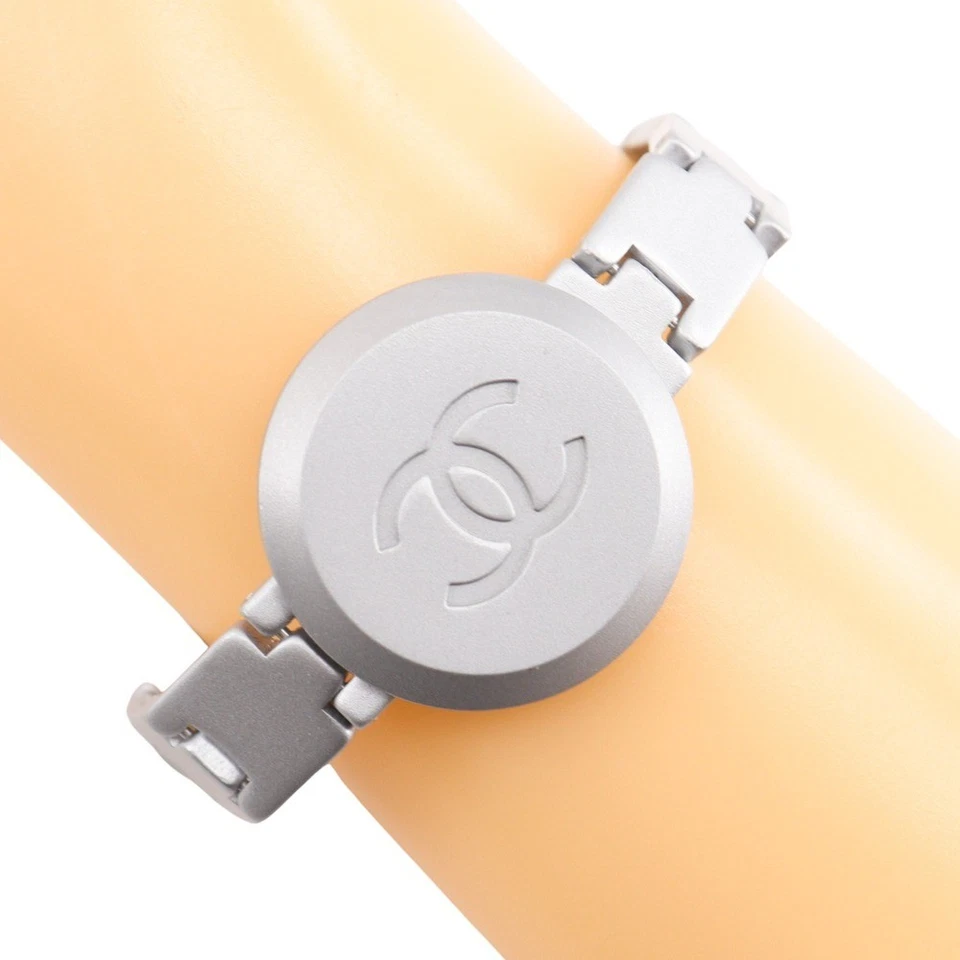 CHANEL COCO Mark Bracelet 99P Silver metallic 23.5g Women - Image 1 of 4