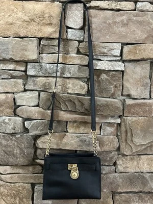 Michael Kors Hamilton Black Saffiano Leather Shoulder bag Crossbody - Image 1 of 4