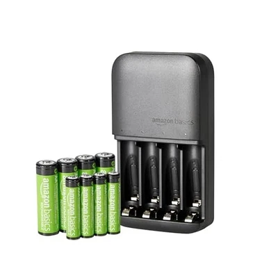 Amazon Basics Rechargeable Batteries NiMH, AAA 800mAh 4-Pack + AA 2000mAh 4 Pack - Image 1 of 4