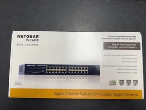 NETGEAR JGS524 ProSafe 24-Port Gigabit Ethernet Switch, Plug-N-Play Connectivity - Picture 1 of 11