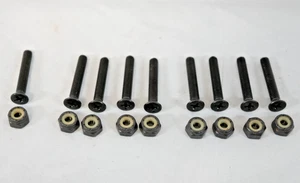 Tornillos pernos de camión herrajes para monopatín vintage de 1-1/4" de los años 80-1990 + tuercas de bloqueo - Imagen 1 de 5