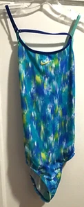 Nike girls NWT Nessa watercolor one piece swim suit XL NWT - Picture 1 of 5