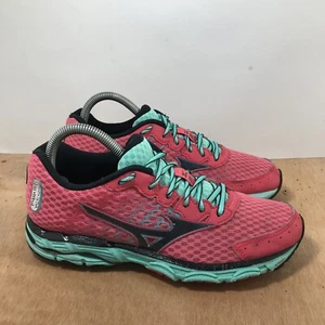 Mizuno Wave Inspire 11 Women Size 8.5 Pink Teal RUNNING Shoes J1GD154409 - Picture 1 of 9