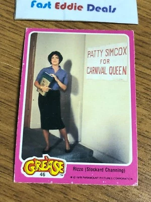 1978 O-PEE-CHEE GREASE THE MOVIE FRENCH CARD 46 STOCKARD CHANNING CANADA RIZZO - Image 1 of 2