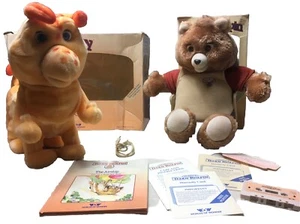 Vintage 1985 World of Wonder TEDDY RUXPIN & GRUBBY Parts Repair Only - Picture 1 of 15