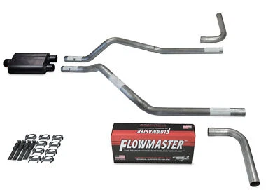 GMC Jimmy 00-04 2.5" Dual Exhaust Kits Flowmaster Super 44 Side Exit Foto 1 de 4