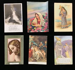 Vintage Postkarten 1900 (6) Religiös beinhaltet 1- 3D Made in Japan - Bild 1 von 8