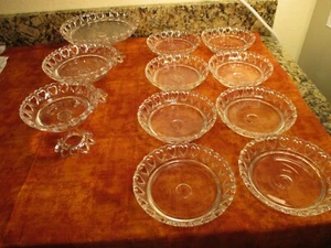 VINTAGE 1970s Arcoroc France 11 pc Serving Trays (3) and Dessert Plates (8) - Picture 1 of 10