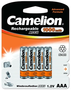 Camelion AAA Micro 1000 mAh Akku 4 Stück Aufladbar für Telefon Telekom Siemens