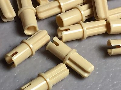 LEGO Parts (20) Technic Axle Pin withOUT Friction Ridges Lengthwise TAN 3749 NEW - Image 1 of 3