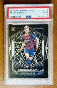 2019-20 Panini Obsidian Frenkie De Jong Electric Etch Rookie Card #/165 PSA 9 - Picture 1 of 2