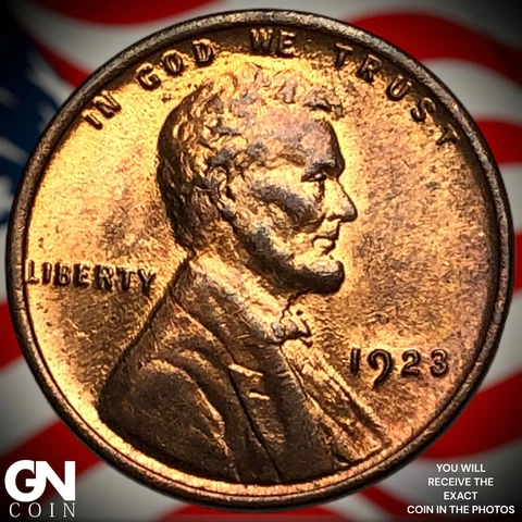 1923 P Lincoln Cent Wheat Penny  Q7059 Cover