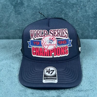 '47 Brand New York Yankees 1996 Serie Mundial Campeón Espuma Camionero Sombrero Ajustable Foto 1 de 4